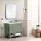 James Martin Vanities Breckenridge 36in Single Vanity, Smokey Celadon w/ 3 CM Ethereal Noctis Top 330-V36-SC-3ENC - alternate 4